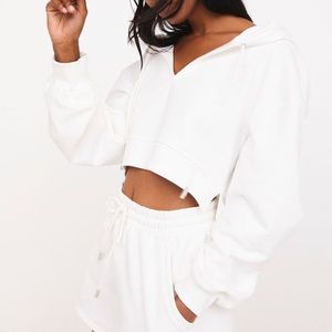 For Love & Lemons Harper Sweatshirt White